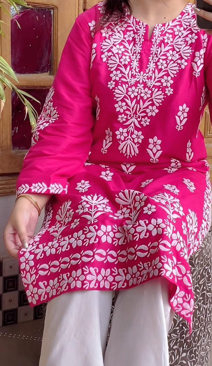 FOXY Embossed Indian Chicken Kari Kurti