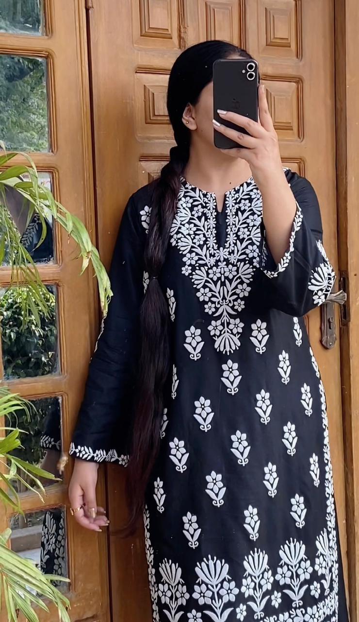 FOXY Embossed Indian Chicken Kari Kurti