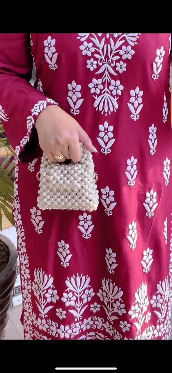 FOXY Embossed Indian Chicken Kari Kurti