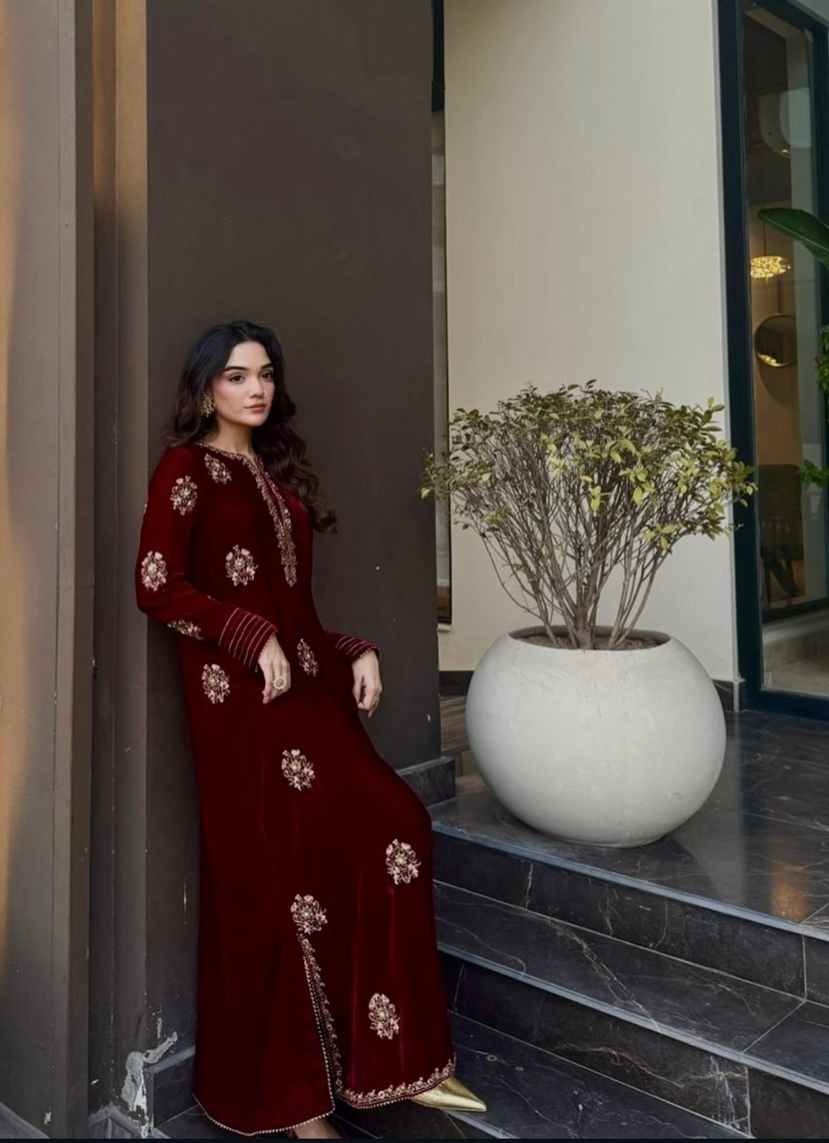Diya Velvet 2PC