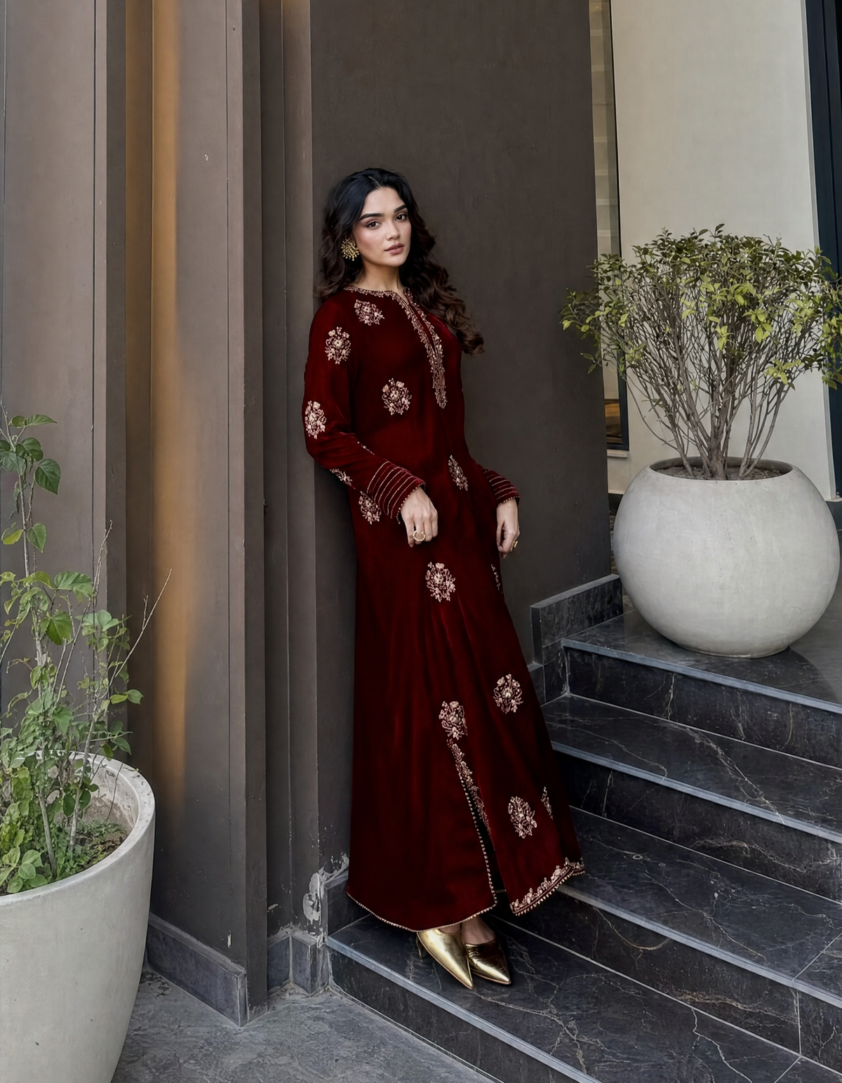 Diya Velvet 2PC
