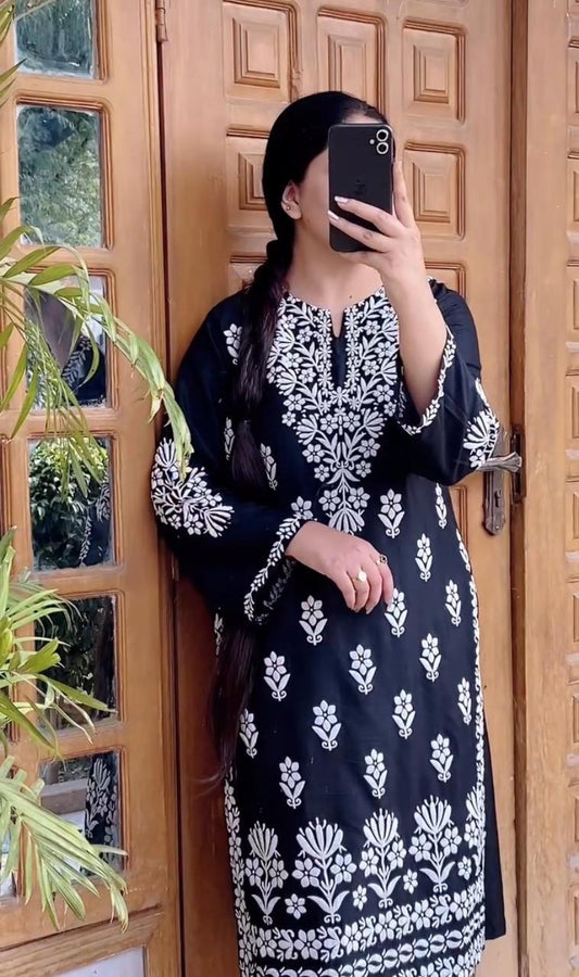 FOXY Embossed Indian Chicken Kari Kurti