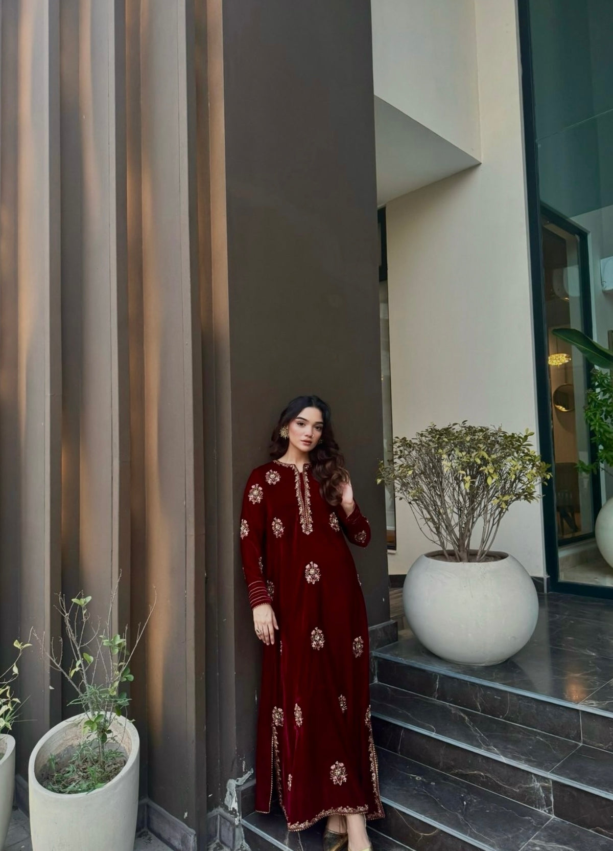 Diya Velvet 2PC